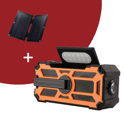 Raddy SW5 Emergency Radio | IPX5 Waterproof | 5000mAh | Hand Crank Solar | Power Bank | NOAA [DISCONTINUED] - Radioddity