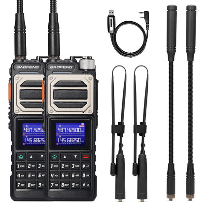 Baofeng UV-25 Dual Band Radio | 11W | NOAA | Airband | 5200mAh | USB-C Charging |  Frequency Copy | 999CH | Support Chirp