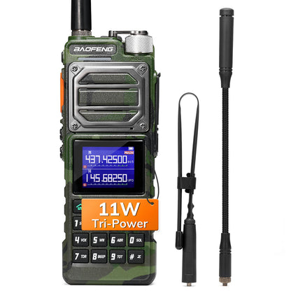 Baofeng UV-25 Dual Band Radio | 11W | NOAA | Airband | 5200mAh | USB-C Charging |  Frequency Copy | 999CH | Support Chirp