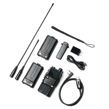 Baofeng UV-5G Plus GMRS Radio | 5W | 2500mAh USB-C Battery | Frequency Copy | 999 CH | NOAA | Support Chirp - Radioddity