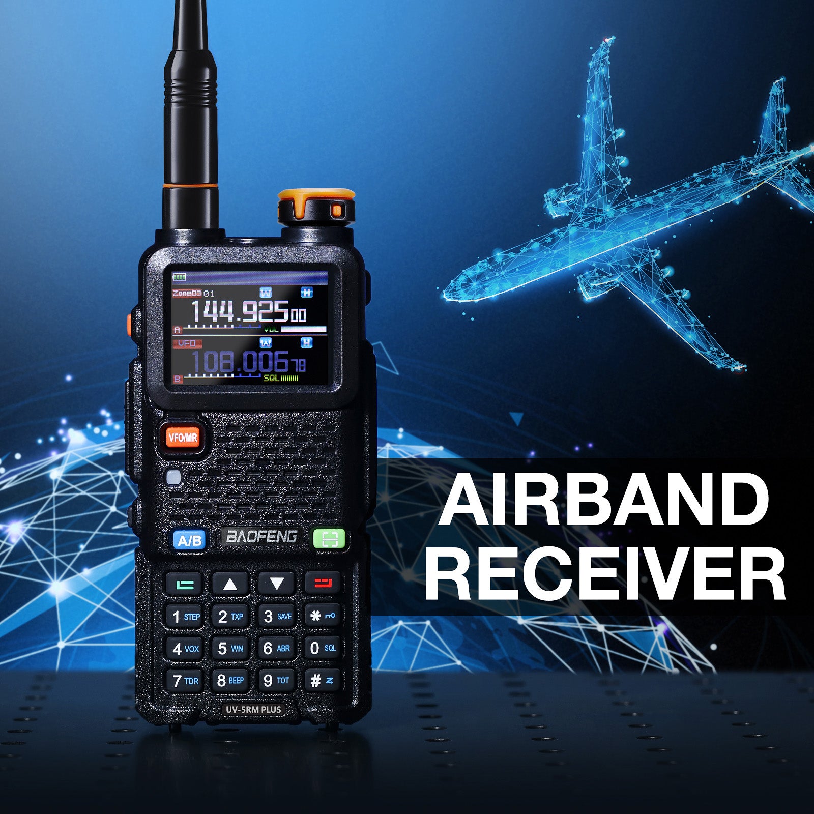 UV-5RM Plus GPS airband receiver