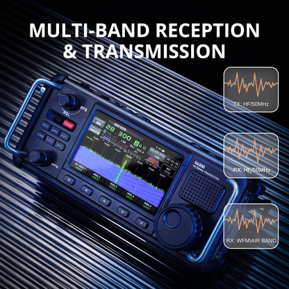 Xiegu X6200 HF Transceiver | 8W | Full Mode Full Band | RF Direct Sampling | Replaceable Battery | Built-in ATU | SDR Structure | WFM AIR RX - Radioddity