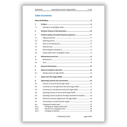 [eBook] Radioddity Extended Manual for Xiegu X6200