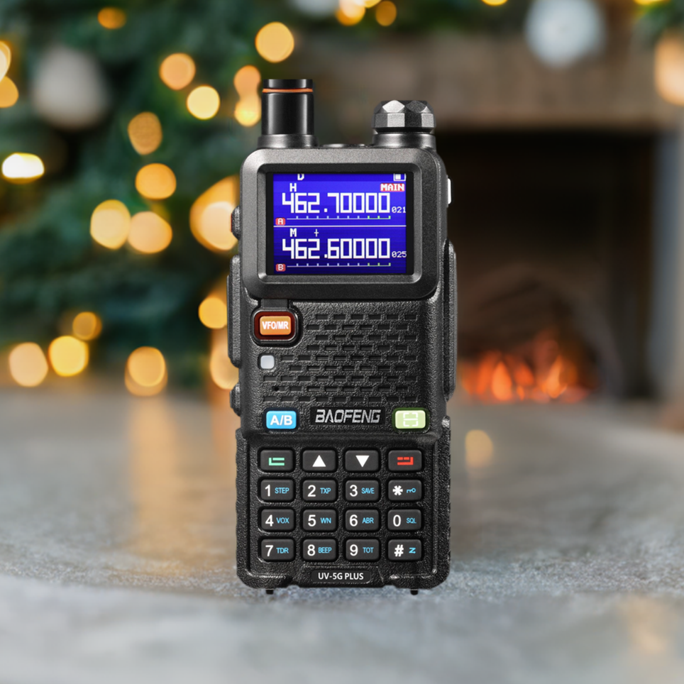 Baofeng UV-5G Plus GMRS Radio | 5W | 2500mAh USB-C Battery | Frequency Copy | 999 CH | NOAA