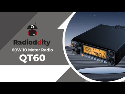 Radioddity QT60 Pro 10 Meter Radio | Max 60W | FM AM SSB PA CW | TX & RX Background Noise Reduction | FM Receiver