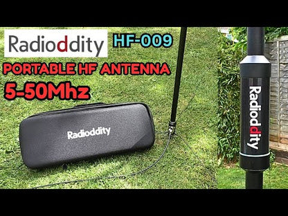 Radioddity HF-009 Portable HF Antenna | 6-60M | 5-50MHZ | SWR 1.-1.5 | Quick-Tuning | Weatherproof Build