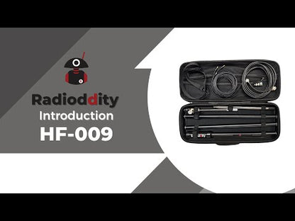 Radioddity HF-009 Portable HF Antenna | 6-60M | 5-50MHZ | SWR 1.-1.5 | Quick-Tuning | Weatherproof Build