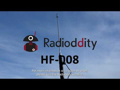 Radioddity HF-008 Portable Telescopic Antenna | VHF/HF(6M-80M) | 3.5-50MHz | SWR 1.0-1.5 | PL-259/SL16-K Interface