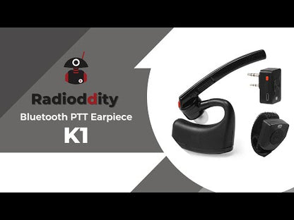 Radioddity K1 BT Headset | Noise-Cancelling Function | Finger PTT | K-Type Connector