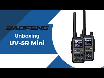 Baofeng UV-5R Mini Dual-band Radio | 5W/2W | APP Programming | 1.44 Inch Color Screen | 999CH  | NOAA | USB-C Charging