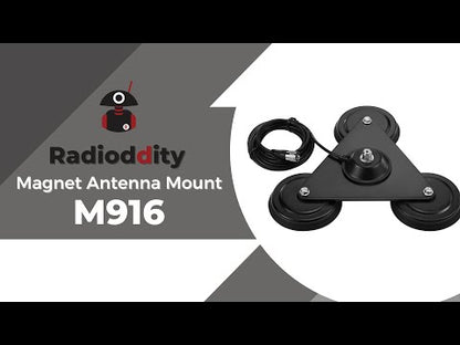 Radioddity M916 Heavy Duty Antenna Magnet Mount | Introduction video