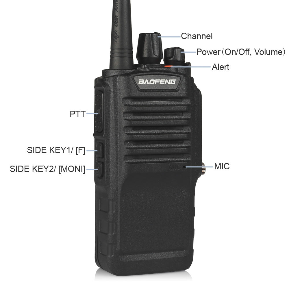 Baofeng BF-9700 [2 Pack + Cable] | UHF | 7/5/1W | Waterproof | Noise Reduction [DISCONTINUED] - Radioddity