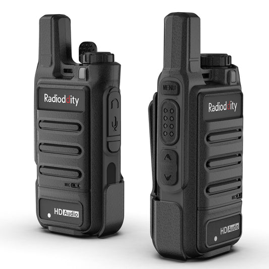 Radioddity GM-N1 GMRS Radio [1 Pair] | 3W | Noise Canceling | 3000mAh Battery | Repeater Capable - Radioddity