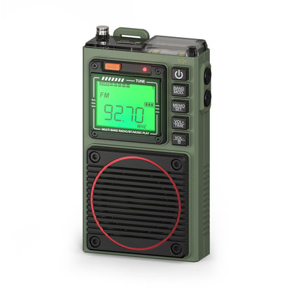 Raddy RF75A Shortwave Radio | Bluetooth 5.0 APP Control | FM AM VHF SW WB | Type-C Charging | SOS Flashlight - Radioddity