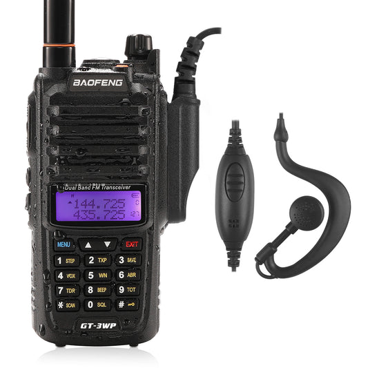 Baofeng GT-3WP | Dual Band | 5/3/1W | IP67 Waterproof - Radioddity