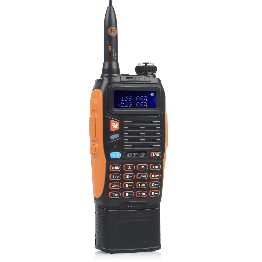 Baofeng GT-3 Mark II | Dual Band | 5W | Better Antenna | 3800mAh | Flashlight Radio - Radioddity