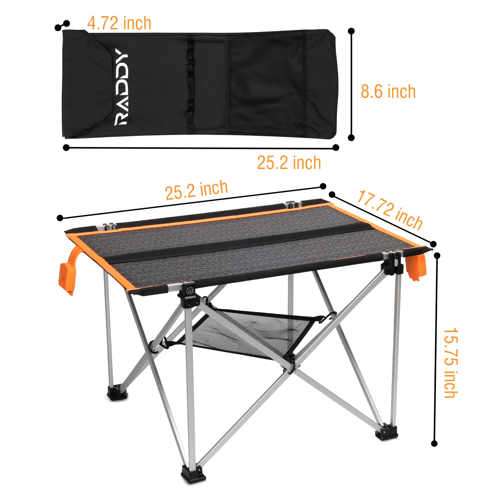 Raddy ST30 30W Solar Camp Table | Foldable | IP65 Waterproof | Portable Solar Panel Charger [DISCONTINUED] - Radioddity