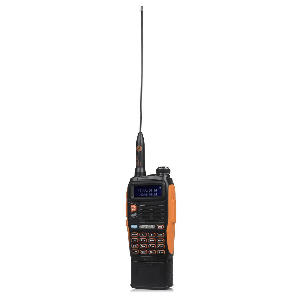 Baofeng GT-3 Mark II | Dual Band | 5W | Better Antenna | 3800mAh | Flashlight Radio - Radioddity