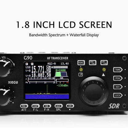 Xiegu G90 HF Radio | SDR | QRP | Auto Antenna Tuner | 20W | Remote Head - Radioddity