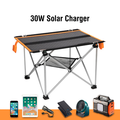 Raddy ST30 30W Solar Camp Table | Foldable | IP65 Waterproof | Portable Solar Panel Charger [DISCONTINUED] - Radioddity