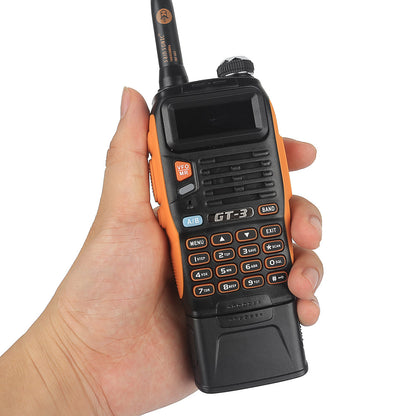 Baofeng GT-3 Mark II | Dual Band | 5W | Better Antenna | 3800mAh | Flashlight Radio - Radioddity