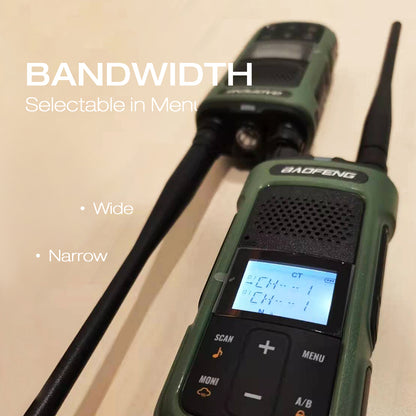 Baofeng G11S GMRS Radio [1 Pair] | 3W | UHF VHF Receiver | Repeater Capable | NOAA | DIY Repeater Channel - Radioddity