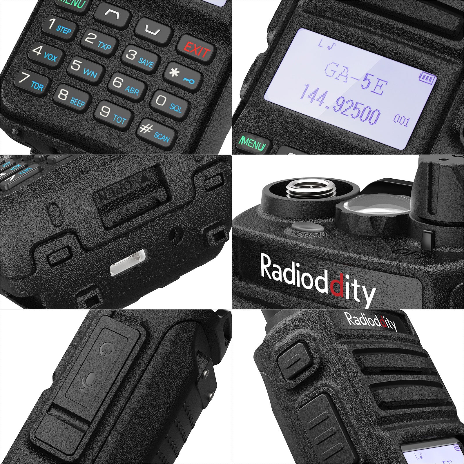 Radioddity GA-5E Radio | Dual Band | 5W Analog | USB-C | SYNC Display | EU Frequency Range - Radioddity