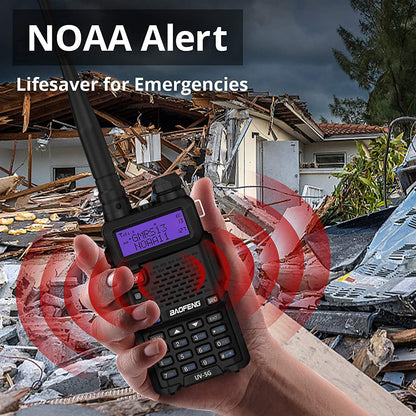 Baofeng UV-5X / UV-5G [1 Pair] GMRS Radio | 5W | Repeater Capable | NOAA Scan - Radioddity