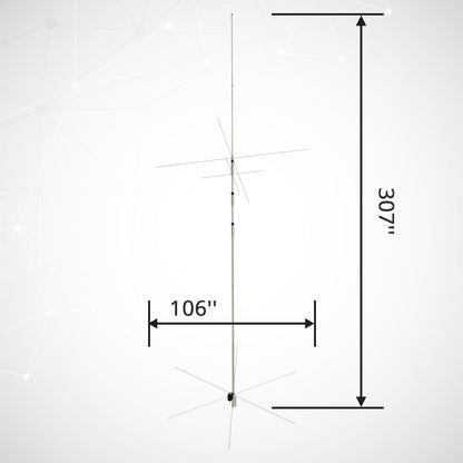 Xiegu VG4 4-Band Base Station Vertical Antenna | for HF Transceiver | 40m/20m/15m/10m - Radioddity