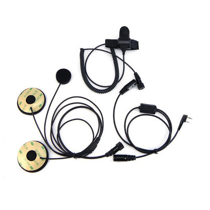 2 PIN Full Face Close Helmet Motorcycle Headset Earpiece | K Plug - Radioddity