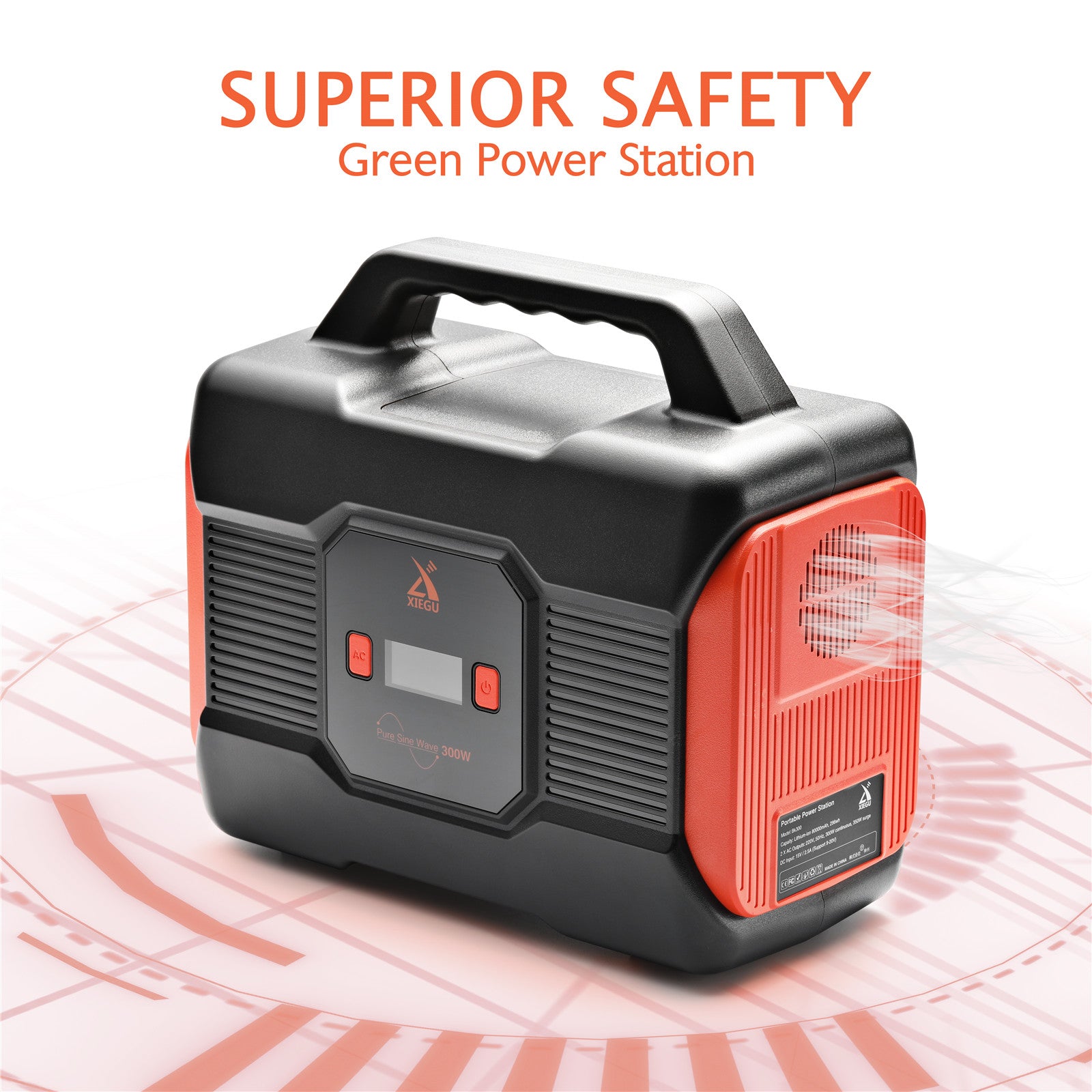 Xiegu BK300 Portable Power Station | 296Wh | 300W (Peak 350W) [DISCONTINUED] - Radioddity