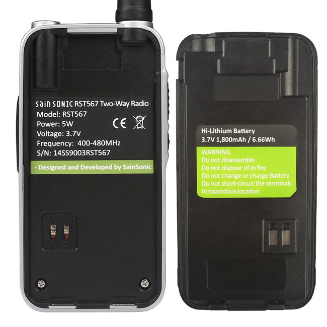 SainSonic RST567 UHF Handheld Walkie Talkie [DISCONTINUED] - Radioddity
