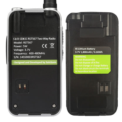SainSonic RST567 UHF Handheld Walkie Talkie [DISCONTINUED] - Radioddity