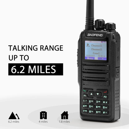 Baofeng DM-1701 DMR | Dual Band | 5W | 120K Contacts Import | SMS Function - Radioddity