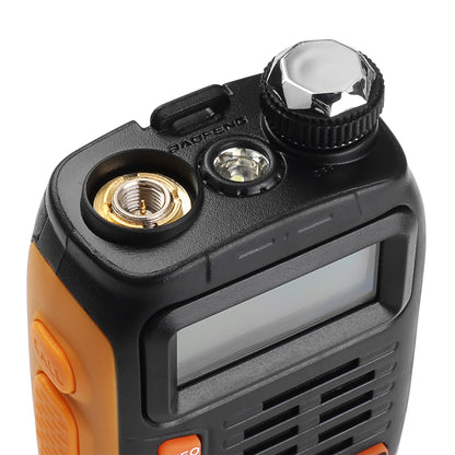 Baofeng GT-3 Mark II | Dual Band | 5W | Better Antenna | VOX | with Speaker & Cable - Radioddity
