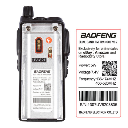 Baofeng UV-82L | Dual Band | Dual PTT | 1W Loud Speaker | Better Antenna - Radioddity