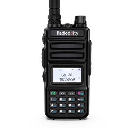 Radioddity GM-30 GMRS Radio | 5W | VHF & UHF Scanner | NOAA | USB-C | SYNC - Radioddity