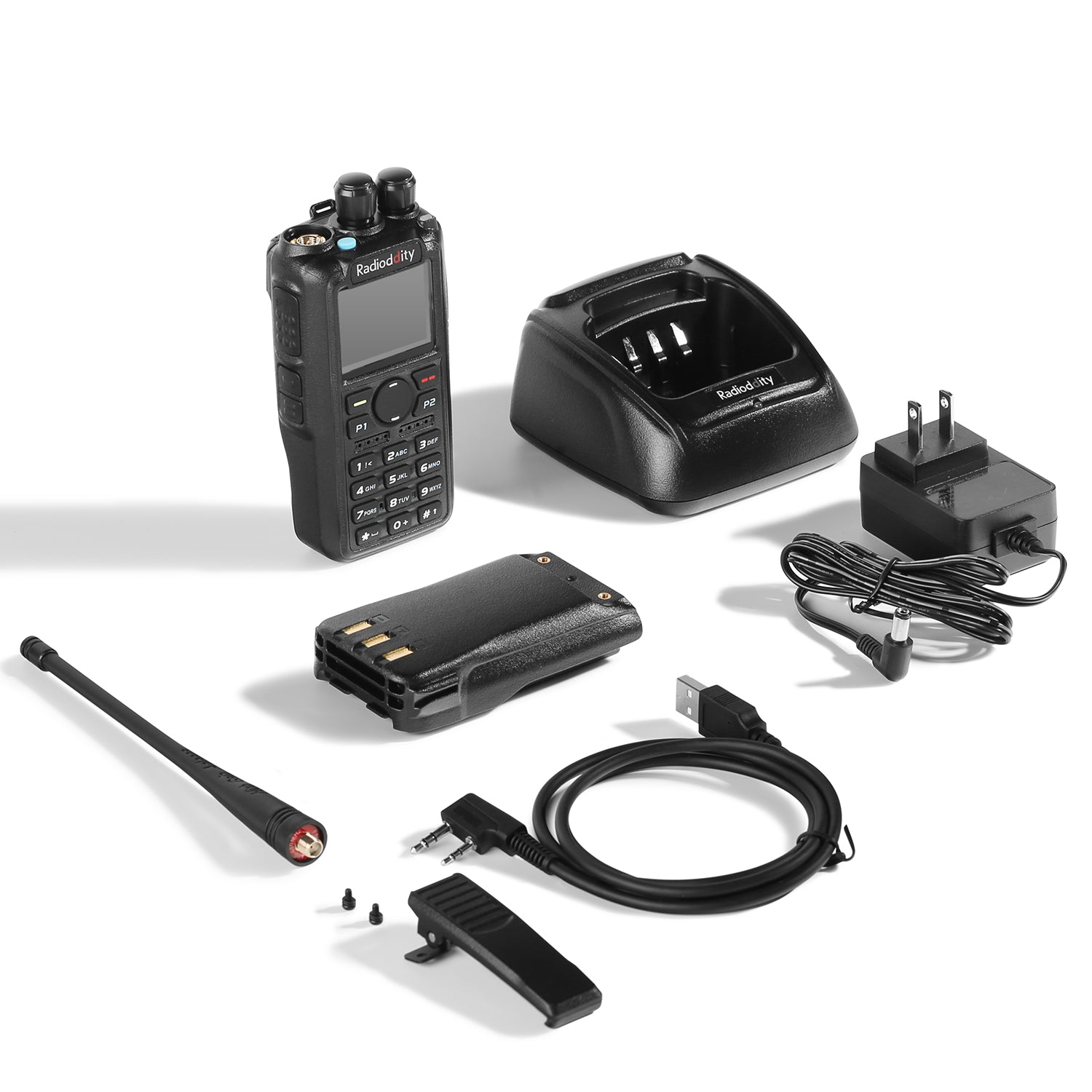 Radioddity GD-AT10G | 10W UHF | Analog & Digital DMR Tier I & II | GPS APRS Function | Color Screen - Radioddity