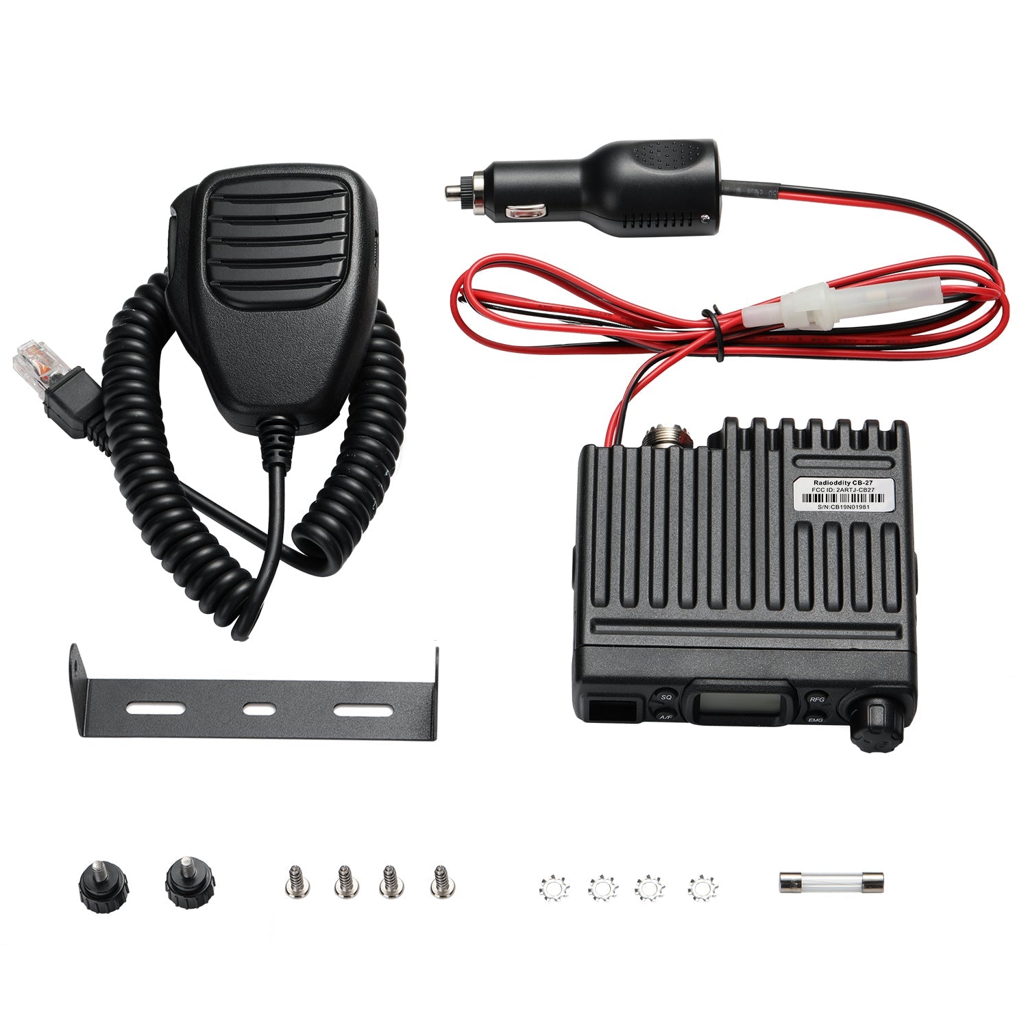 Radioddity CB-27 CB Radio Mobile Radio  | AM/FM | 4W | 40/80 Channel - Radioddity