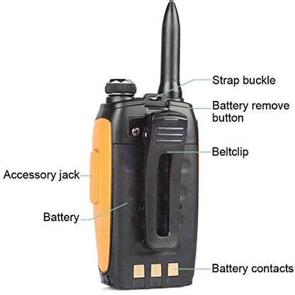 Baofeng GT-3 Mark II [2 Pack + Battery] | Dual Band | 5W | Better Antenna | VOX | Flashlight - Radioddity