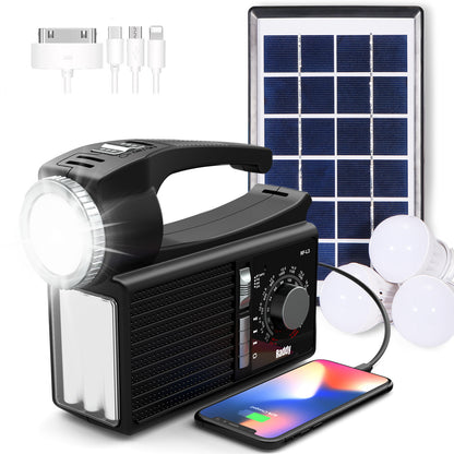Raddy RF-L3 Portable Solar Generator | with Solar Panel | Flashlight  Music Player [DISCONTINUED] - Radioddity