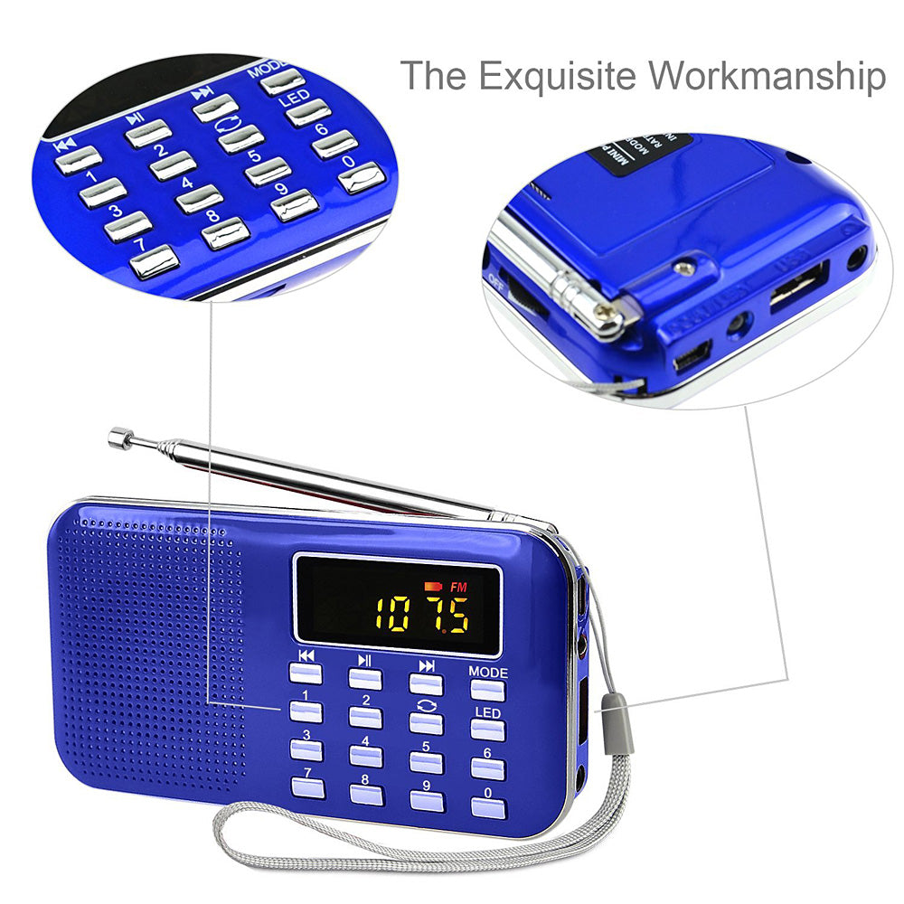 Radioddity L-908 Mini Digital FM LCD Radio Speaker [DISCONTINUED] - Radioddity