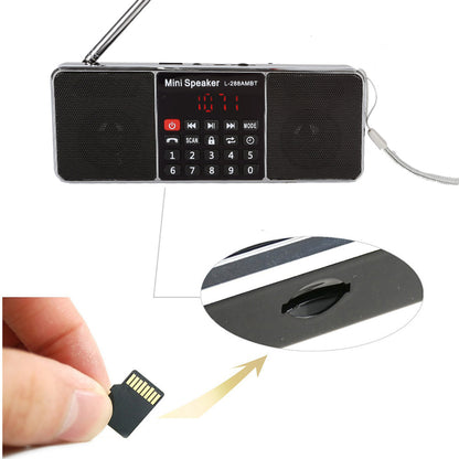 Bluetooth Super Bass Speaker SD/TF MP3 Player AM/FM Radio [DISCONTINUED] - Radioddity