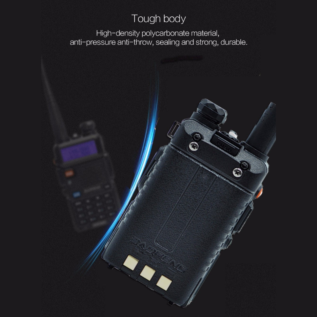 Baofeng UV-5R | Dual Band | 4/1W | 128CH | Flashlight | VOX | Alert | TOT - Radioddity