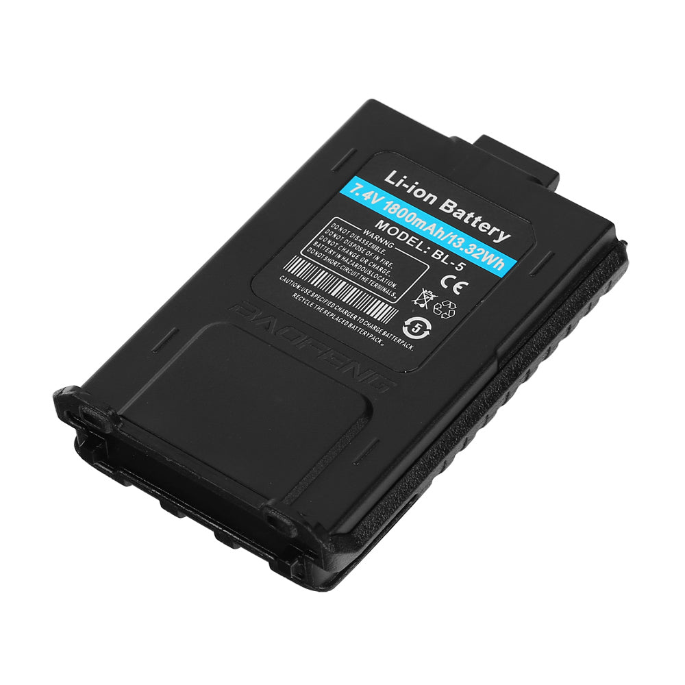 1800MAH Li-ion Battery for Baofeng UV-5R - Radioddity