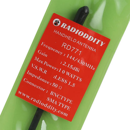 Radioddity RD-771 VHF/UHF SMA-F Dual Band High Gain Antenna (Upgraded of Nagoya NA-771) - Radioddity