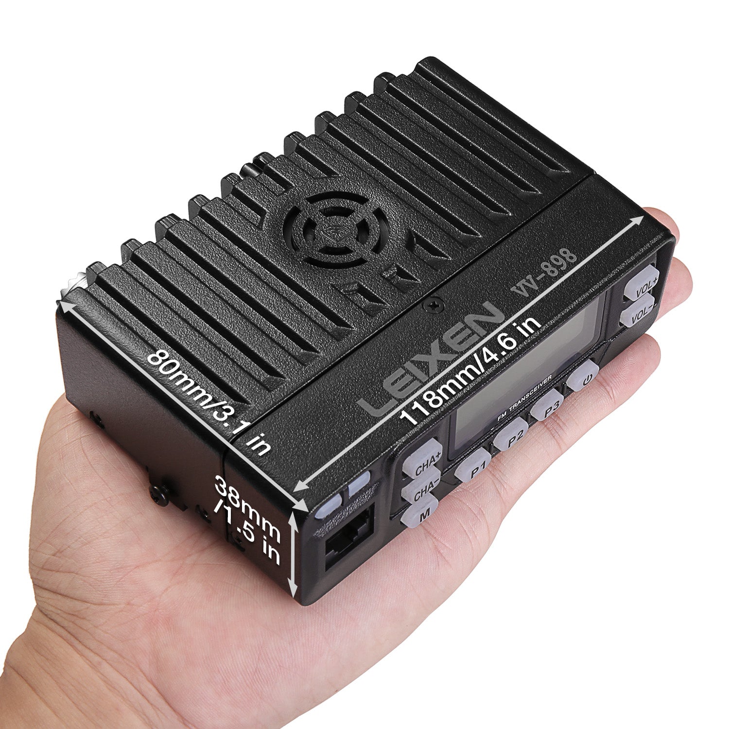 Leixen VV-898 Mobile Radio | 136-174/400-470MHz | 4W/10W [DISCONTINUED] - Radioddity