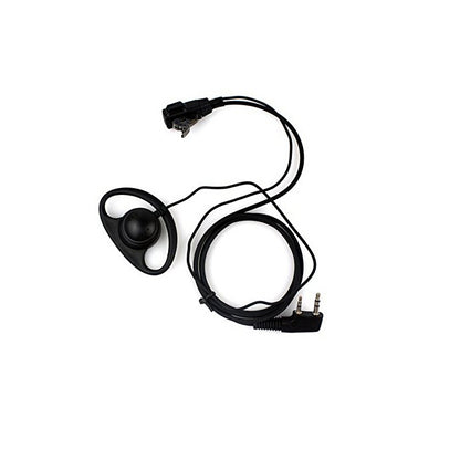 Radioddity D-Shape Earpiece PTT Mic for Baofeng Motorola TYT [DISCONTINUED] - Radioddity