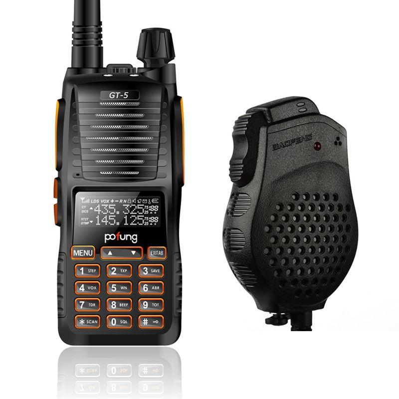 Baofeng GT-5 Dual Band Two-Way Radio + Speaker Mic - Radioddity