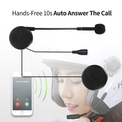 Radioddity L1M Wireless Hands-Free Motorcycle Helmet Headset Compatible with Bluetooth 4.0 - Radioddity
